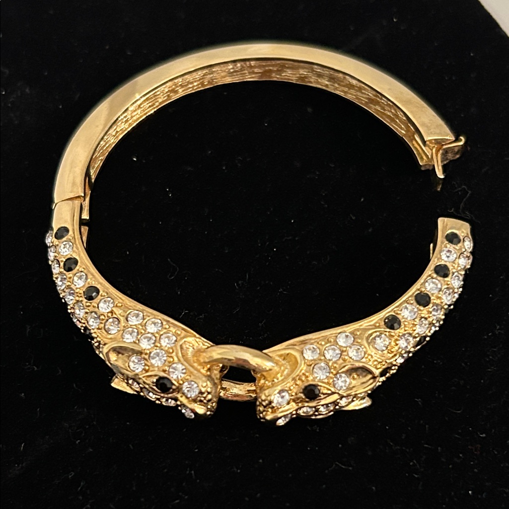 Gold And Black Panther Bracelet